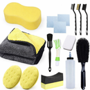 Kit de ferramentas de limpeza para o carro.