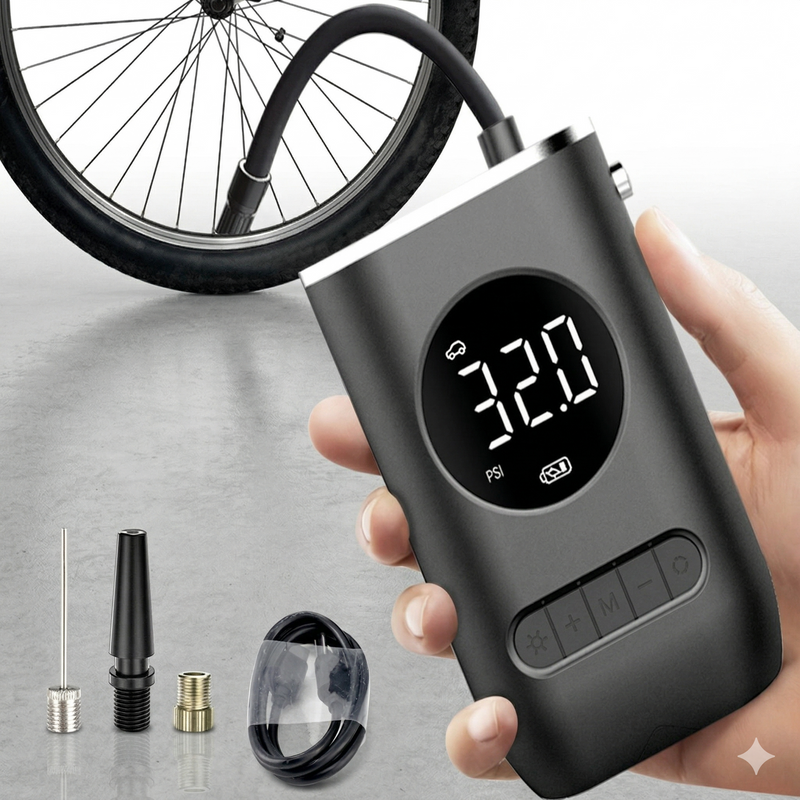 Mini Bomba de Ar Portátil para Carros