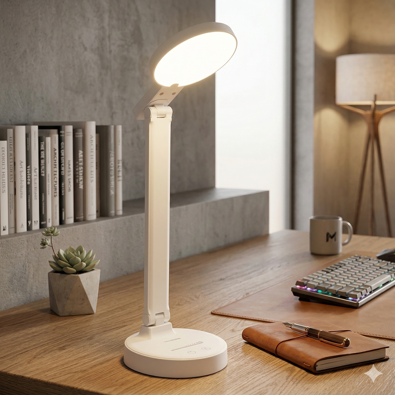 Luminária de Mesa para Estudo LED Recarregável