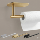 Suporte de papel toalha de aço inoxidável para cozinha.