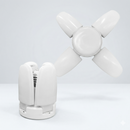 Lâmpada LED dobrável em forma de ventilador.