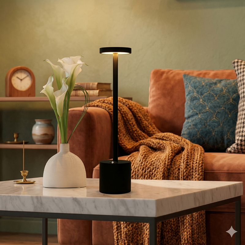 Abajur de Mesa Recarregável Sem fio Decorativo